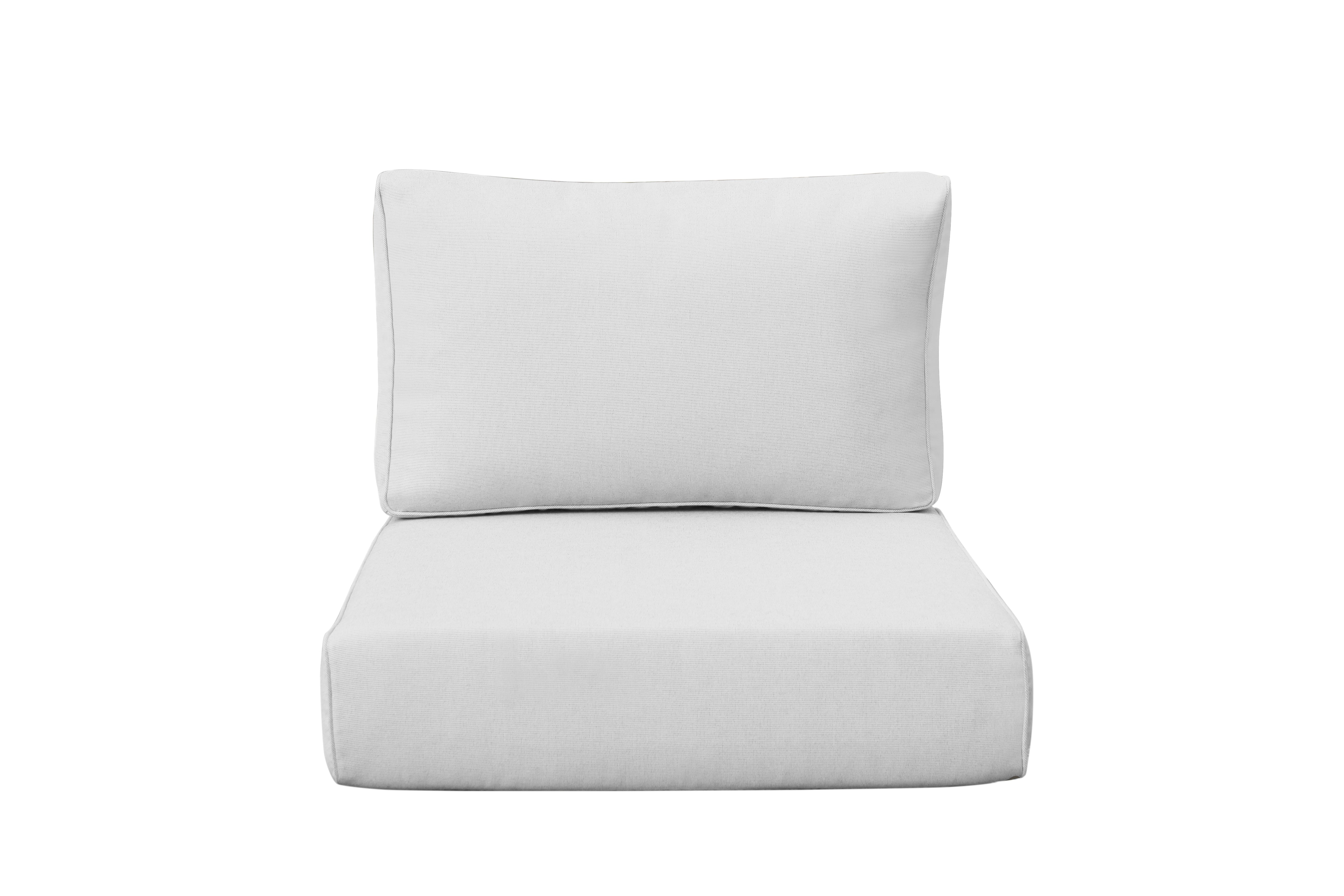 Rainshield 6-Inch Thick Waterproof Outdoor Cushions - 25"x25" (2-Pieces) | Sunbrella Fabric Options