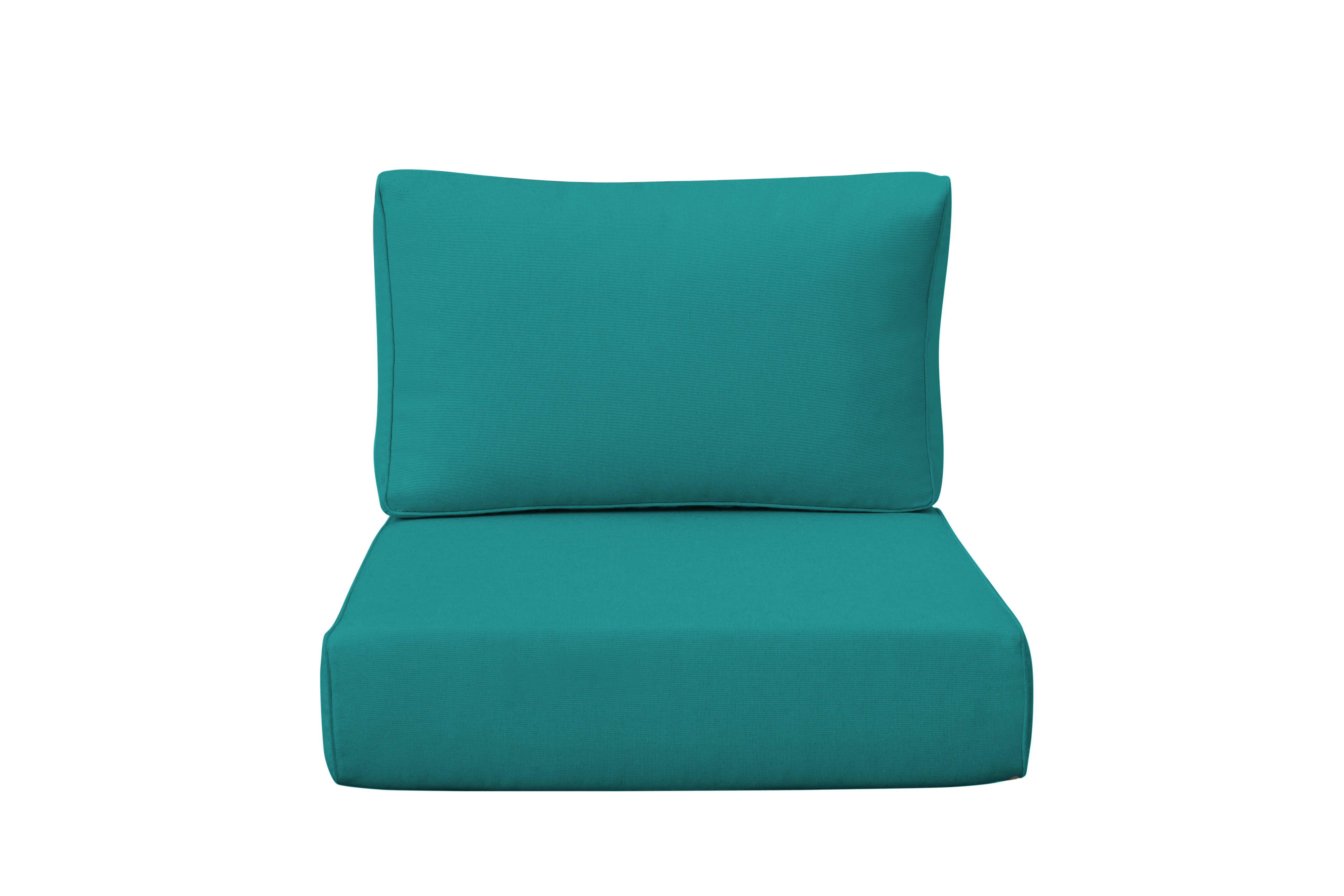 Rainshield 6-Inch Thick Waterproof Outdoor Cushions - 27"x27" (2-Pieces) | Sunbrella Fabric Options