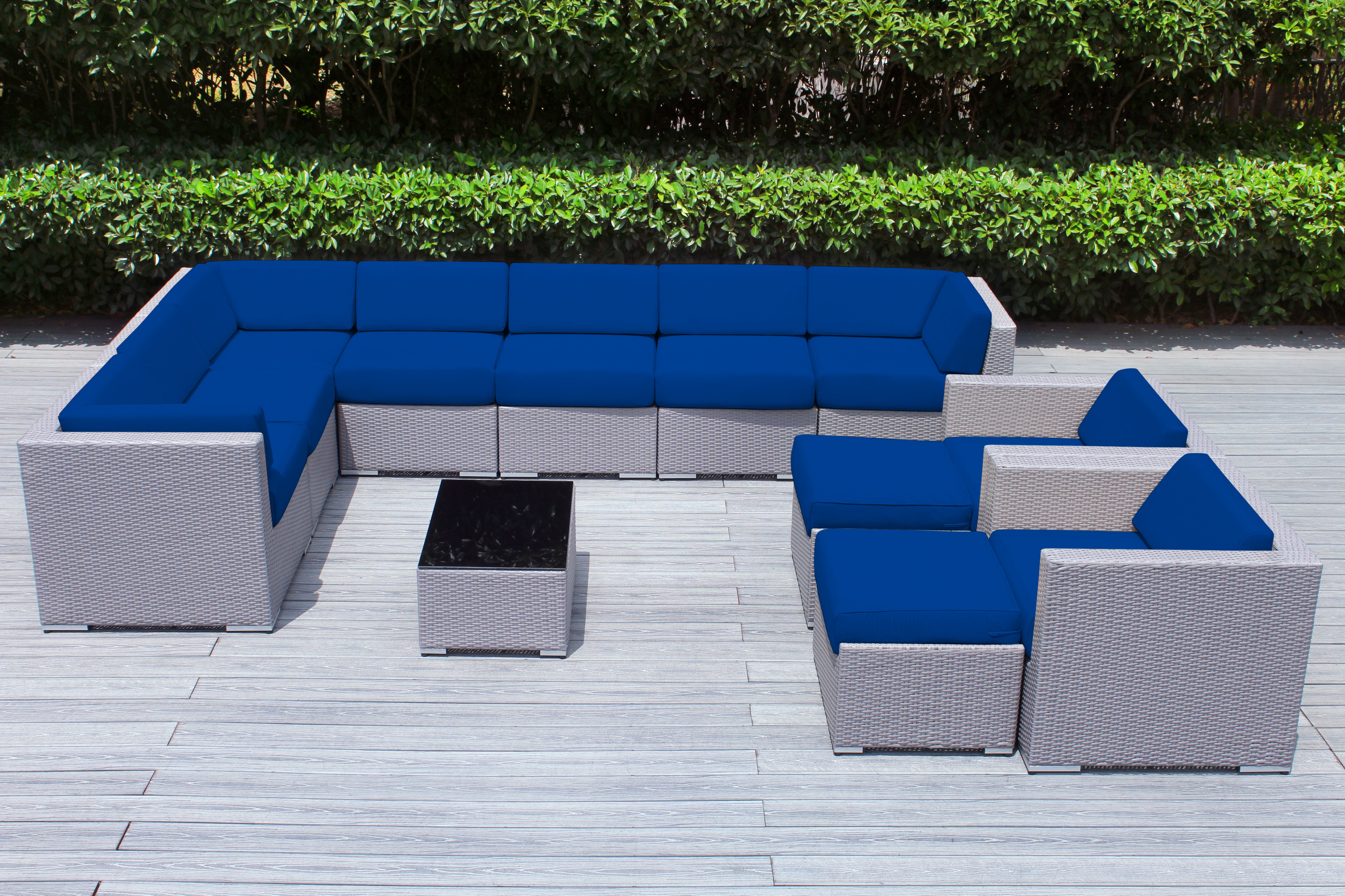 Rainshield Patio Furniture - Ohana 12 Piece Outdoor Seating Set with 6-inch Cushions in Sunbrella