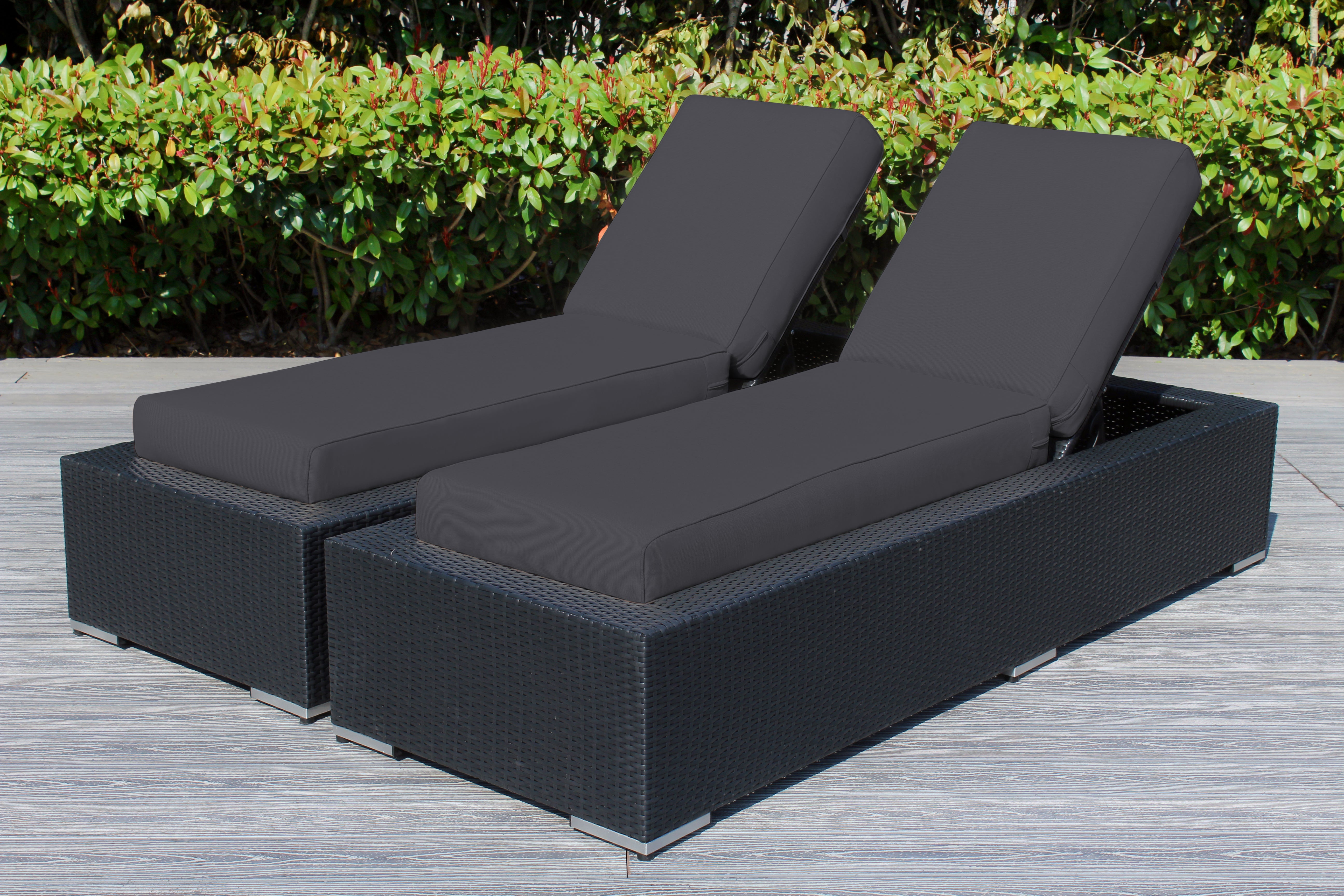 Fully Assembled Rainshield Patio Furniture - Ohana 2 Piece Chaise Lounge Set