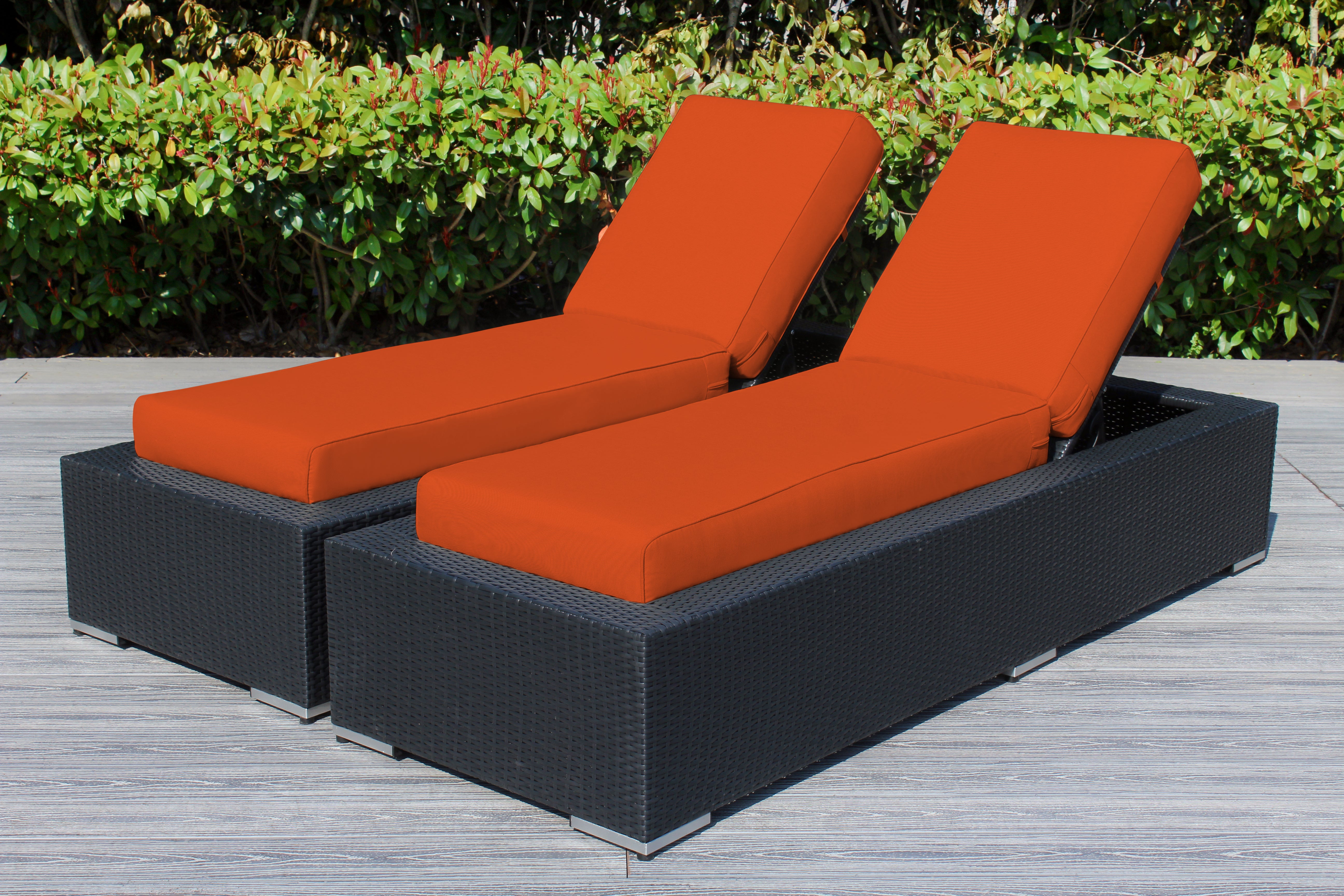 Fully Assembled Rainshield Patio Furniture - Ohana 2 Piece Chaise Lounge Set
