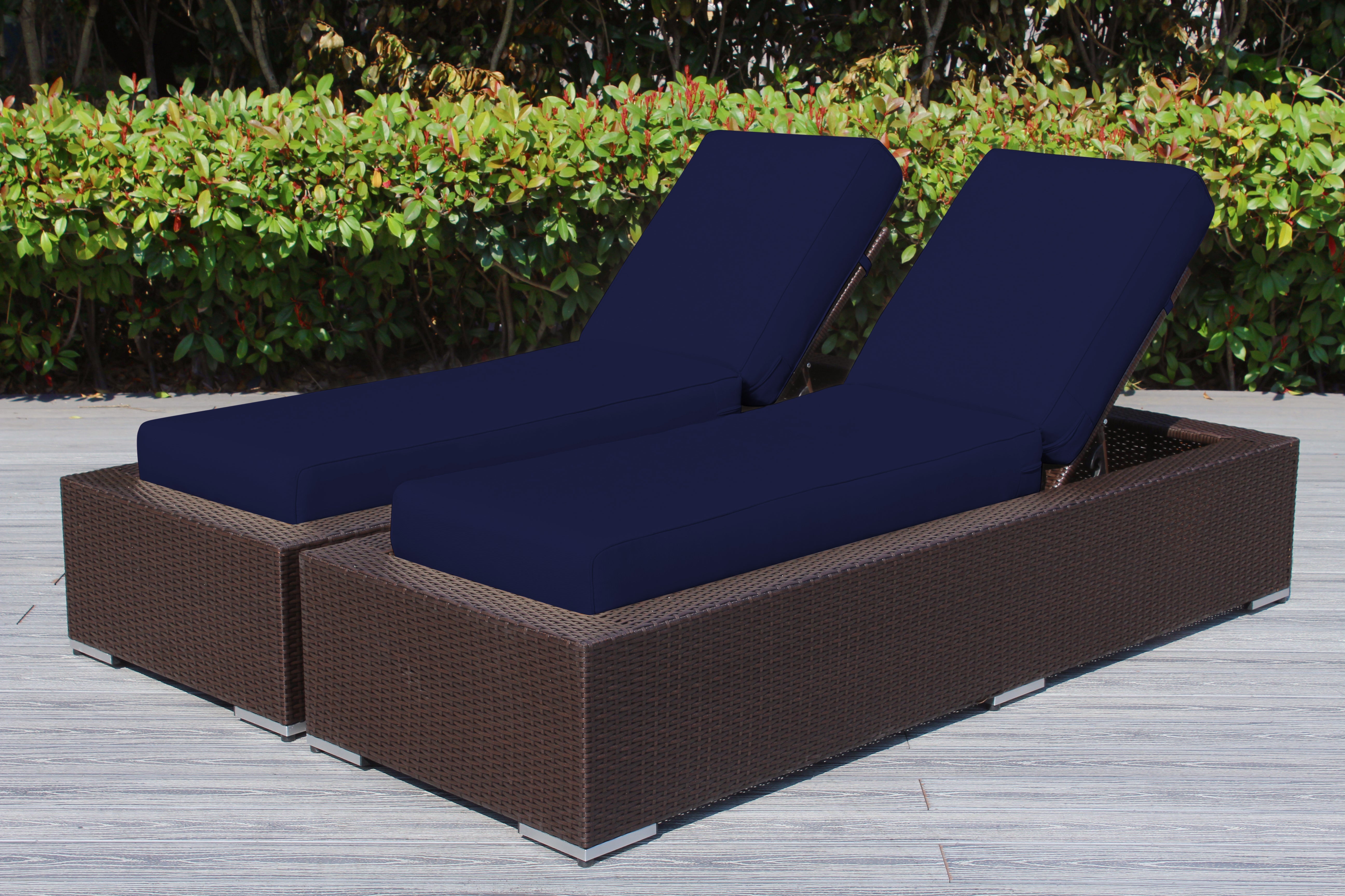 Fully Assembled Rainshield Patio Furniture - Ohana 2 Piece Chaise Lounge Set