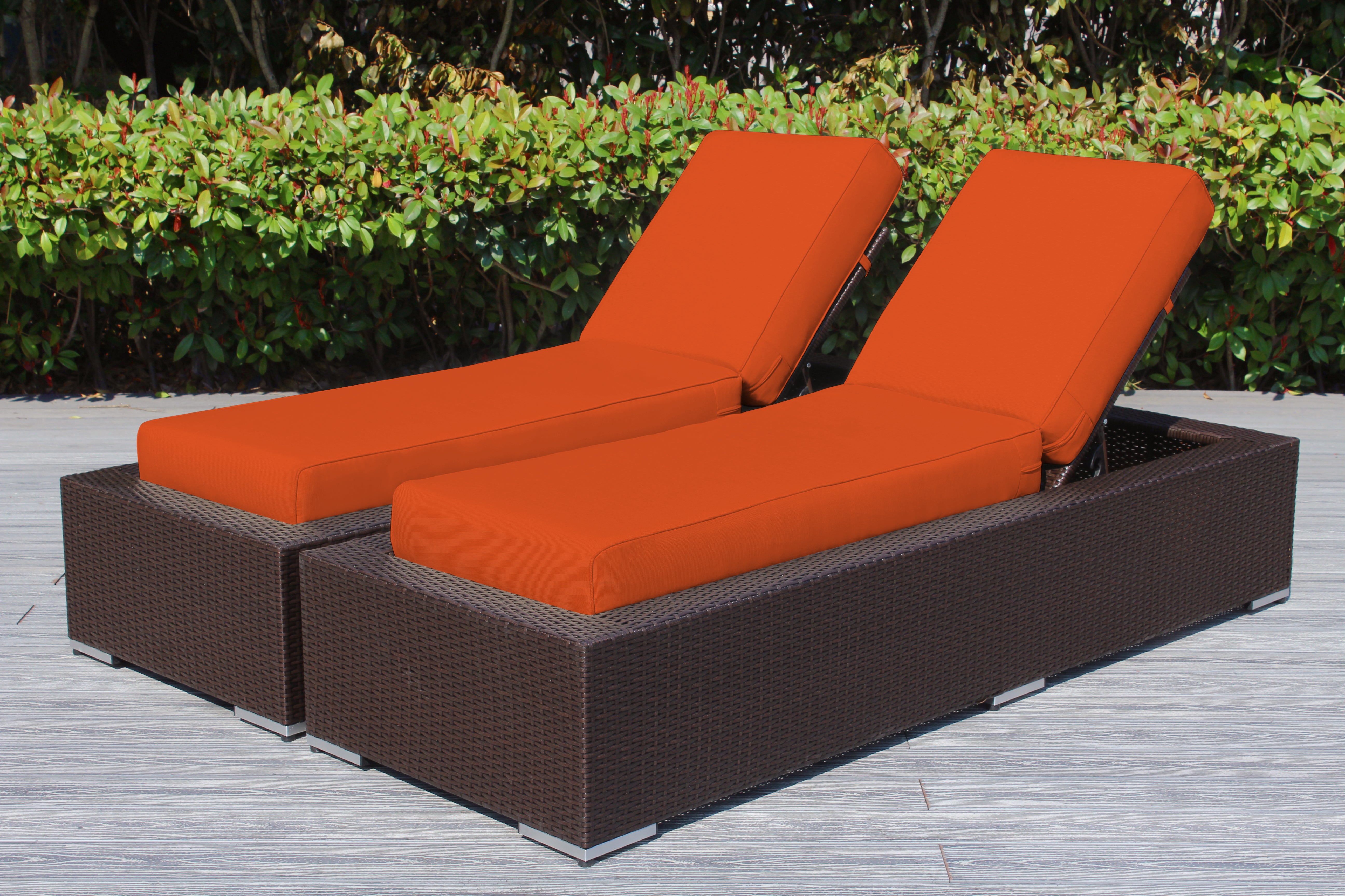 Fully Assembled Rainshield Patio Furniture - Ohana 2 Piece Chaise Lounge Set