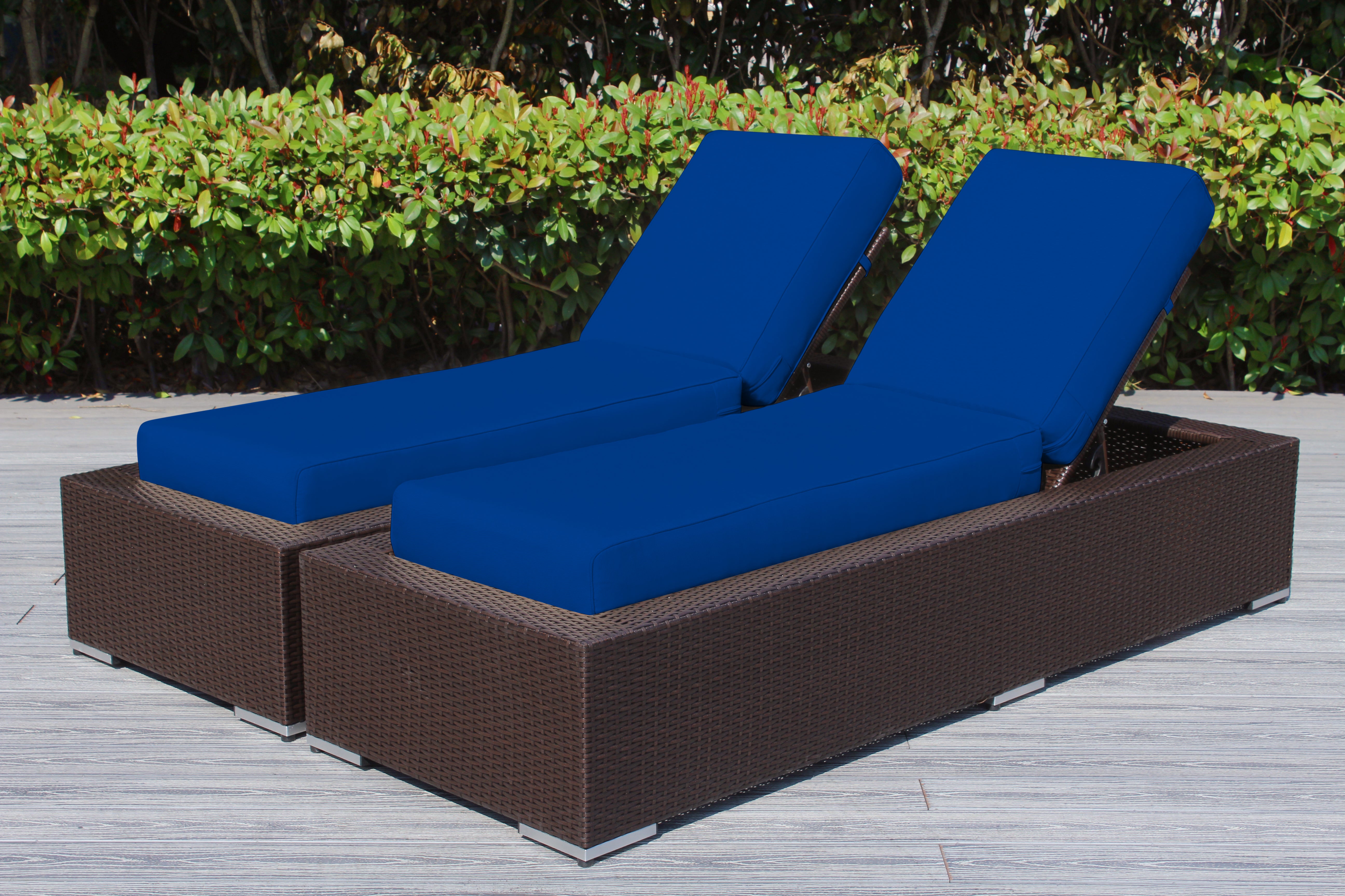 Fully Assembled Rainshield Patio Furniture - Ohana 2 Piece Chaise Lounge Set