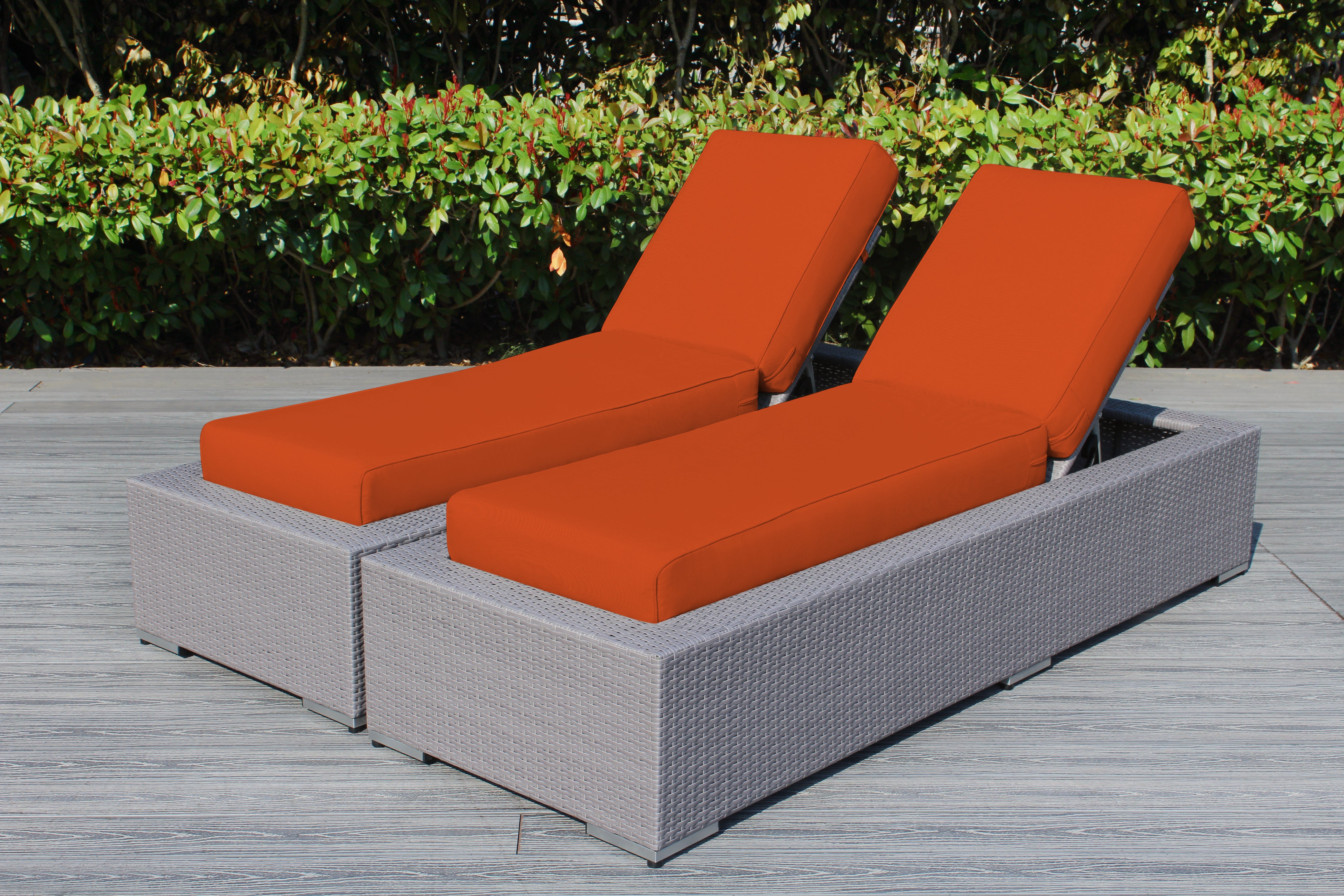 Fully Assembled Rainshield Patio Furniture - Ohana 2 Piece Chaise Lounge Set