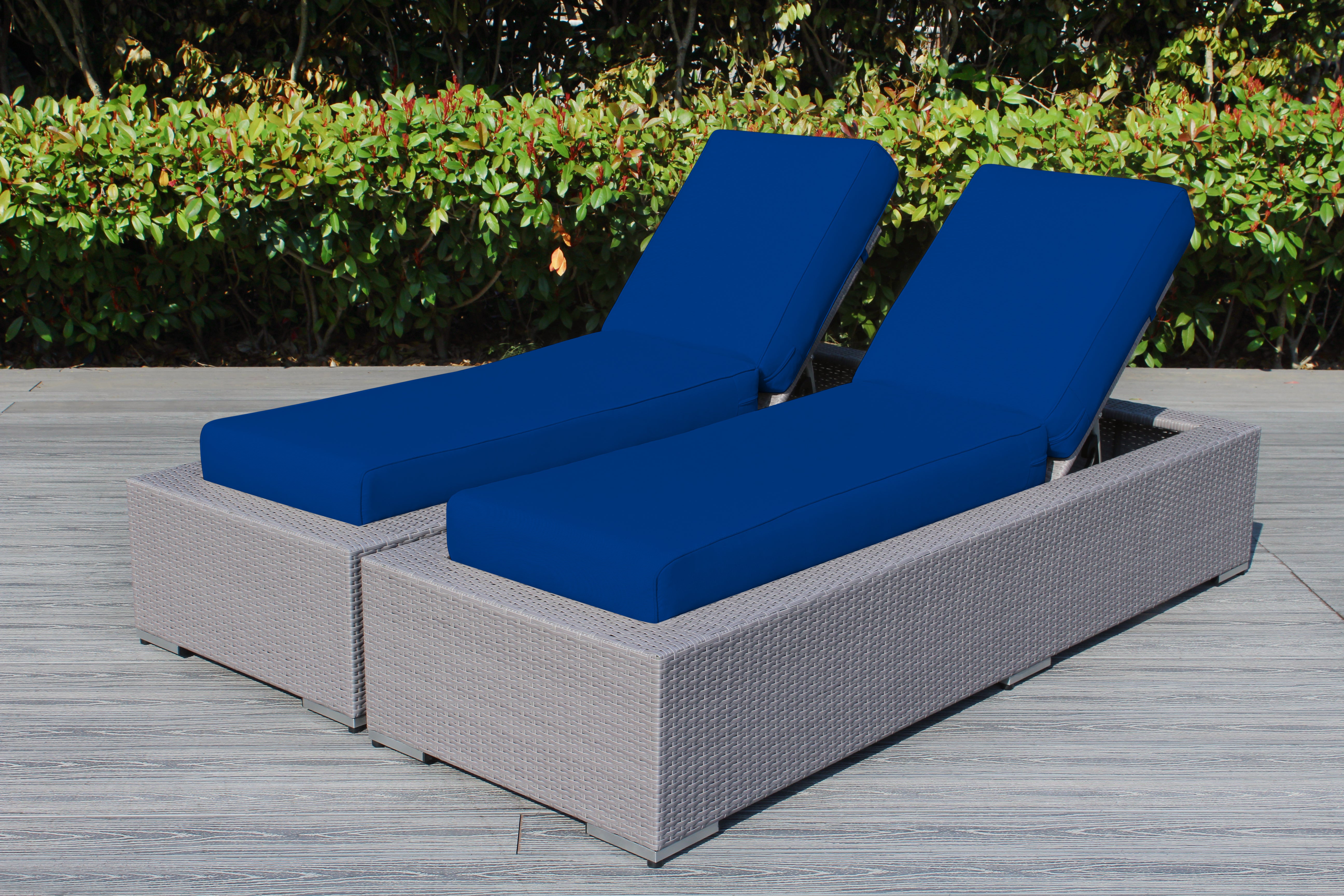 Fully Assembled Rainshield Patio Furniture - Ohana 2 Piece Chaise Lounge Set