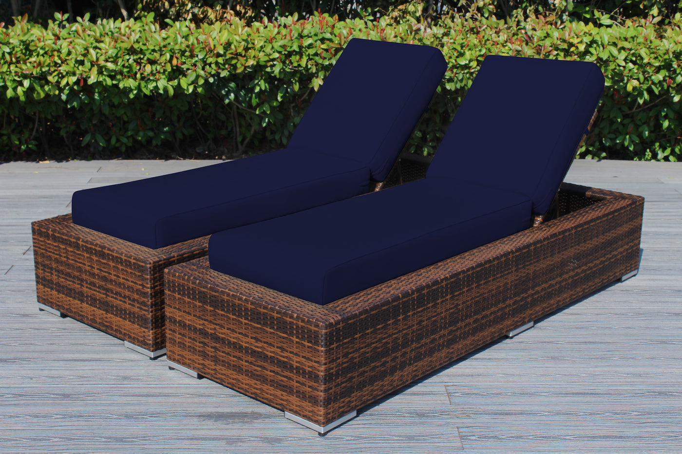 Fully Assembled Rainshield Patio Furniture - Ohana 2 Piece Chaise Lounge Set