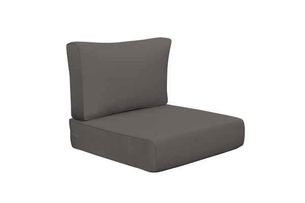 Rainshield 6-Inch Thick Waterproof Outdoor Cushions - 25"x25" (2-Pieces) | Sunbrella Fabric Options