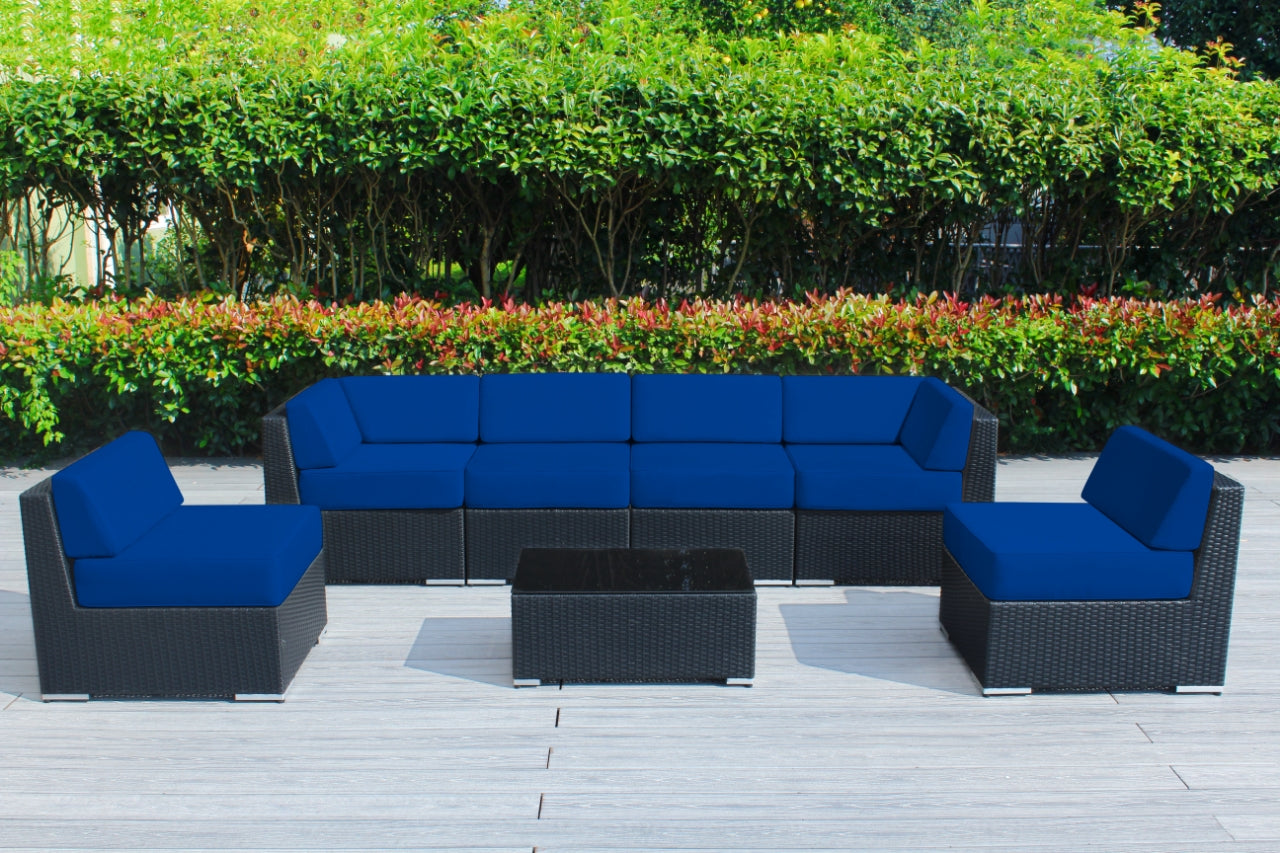 SALE ENDS SOON! Fully Assembled Rainshield Patio Furniture - Ohana 7 Piece Sectional with 6-inch Water Protected Cushions - Price starts at $1,199