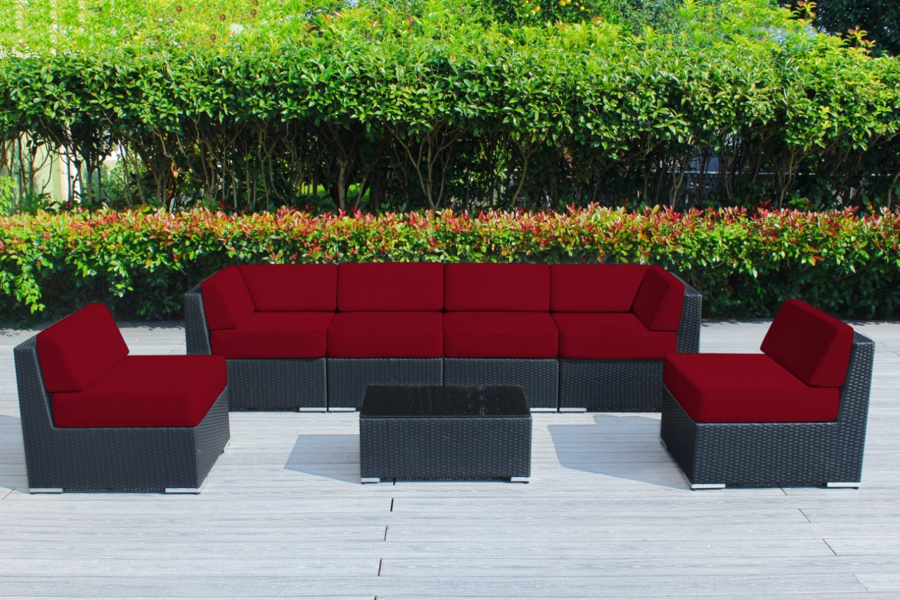 SALE ENDS SOON! Fully Assembled Rainshield Patio Furniture - Ohana 7 Piece Sectional with 6-inch Water Protected Cushions - Price starts at $1,199