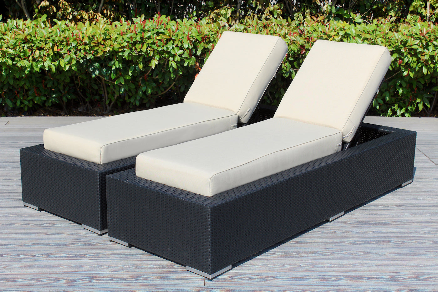 Fully Assembled Rainshield Patio Furniture - Ohana 2 Piece Chaise Lounge Set