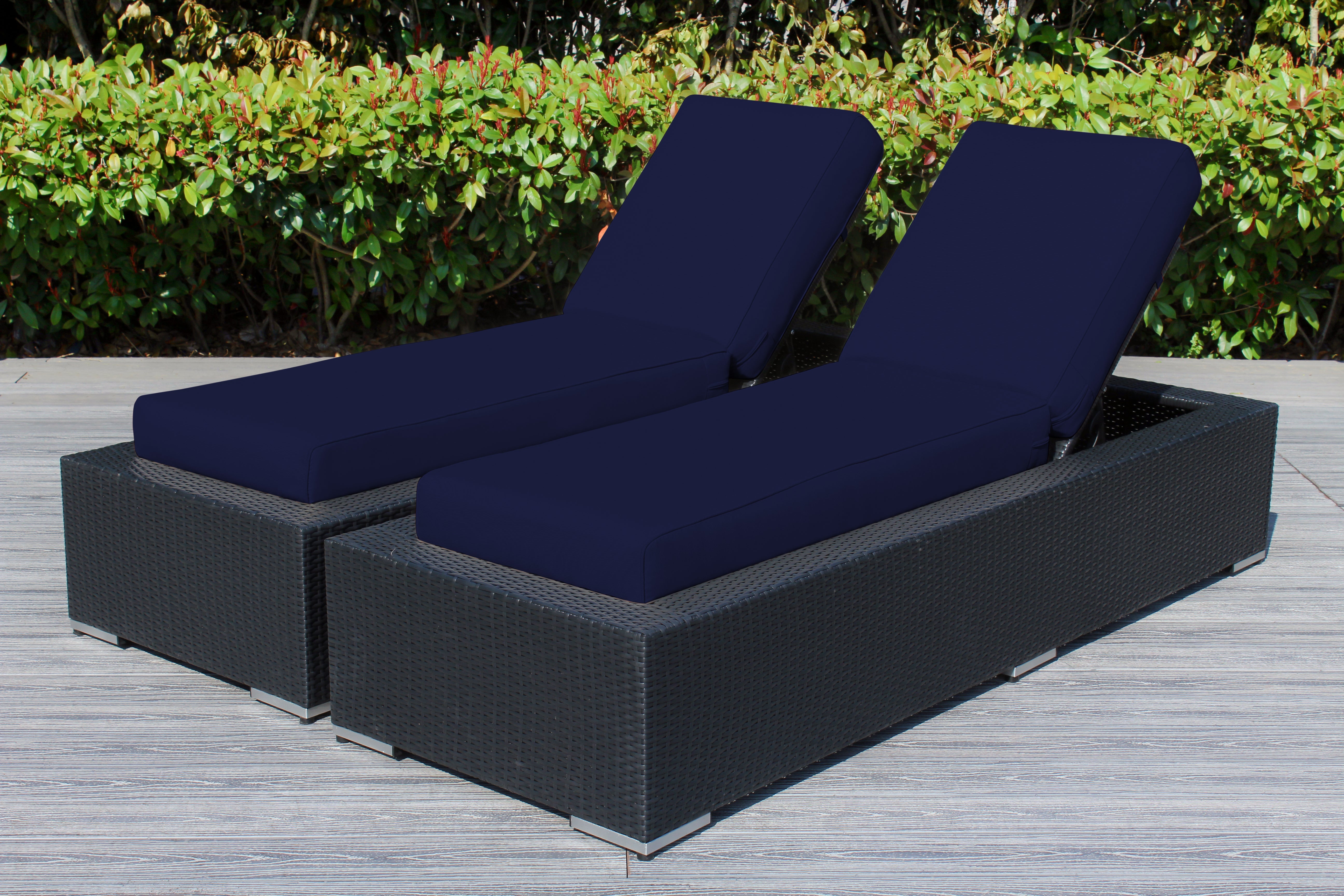 Fully Assembled Rainshield Patio Furniture - Ohana 2 Piece Chaise Lounge Set