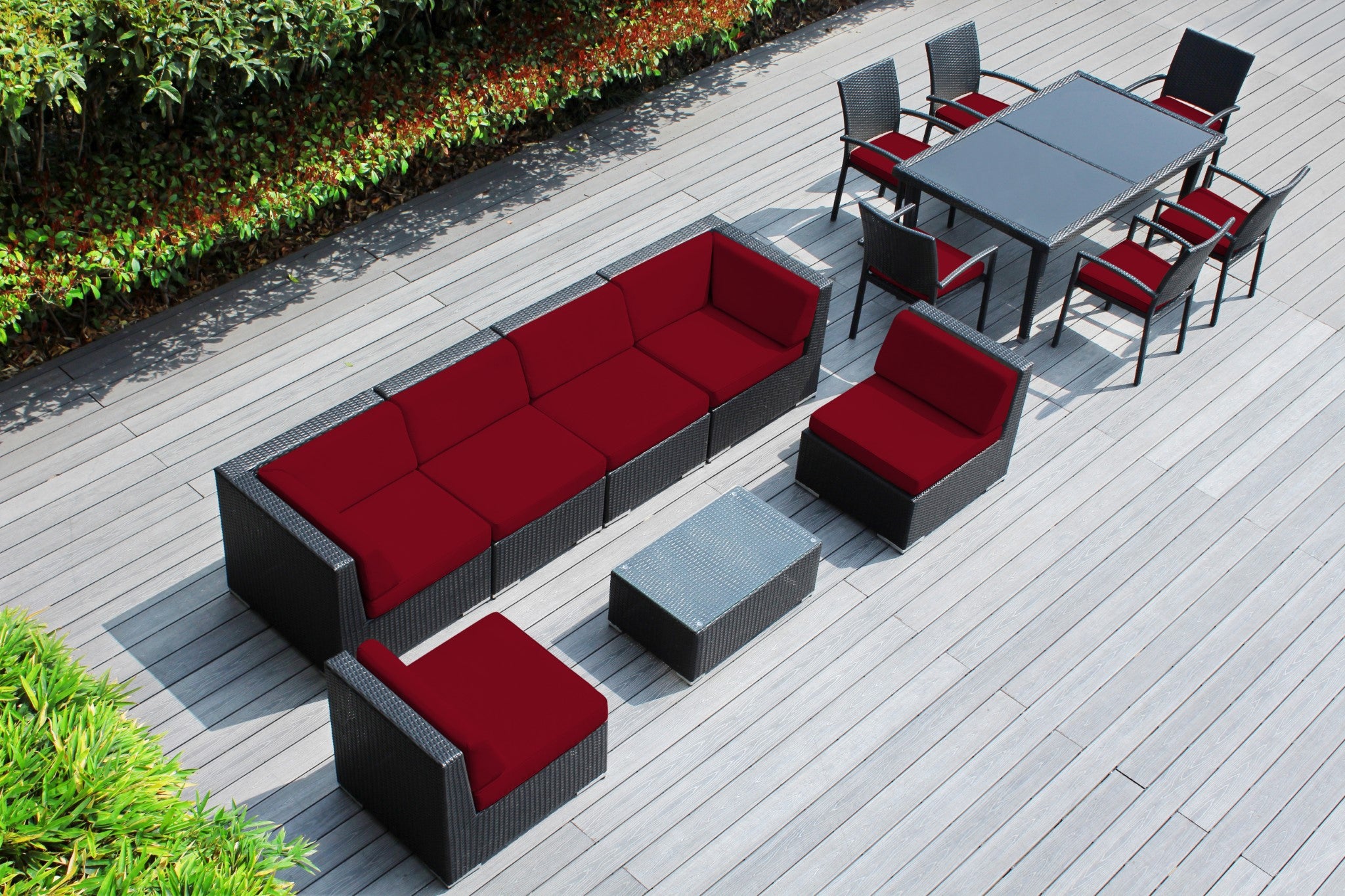 Rainshield Patio Furniture -  14 Piece Combination Set with Seating and Dining