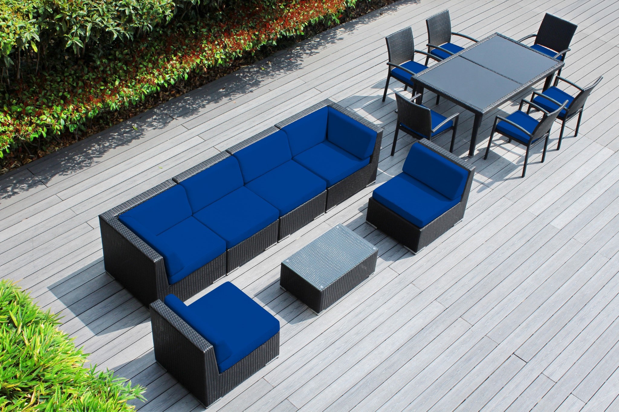Rainshield Patio Furniture -  14 Piece Combination Set with Seating and Dining