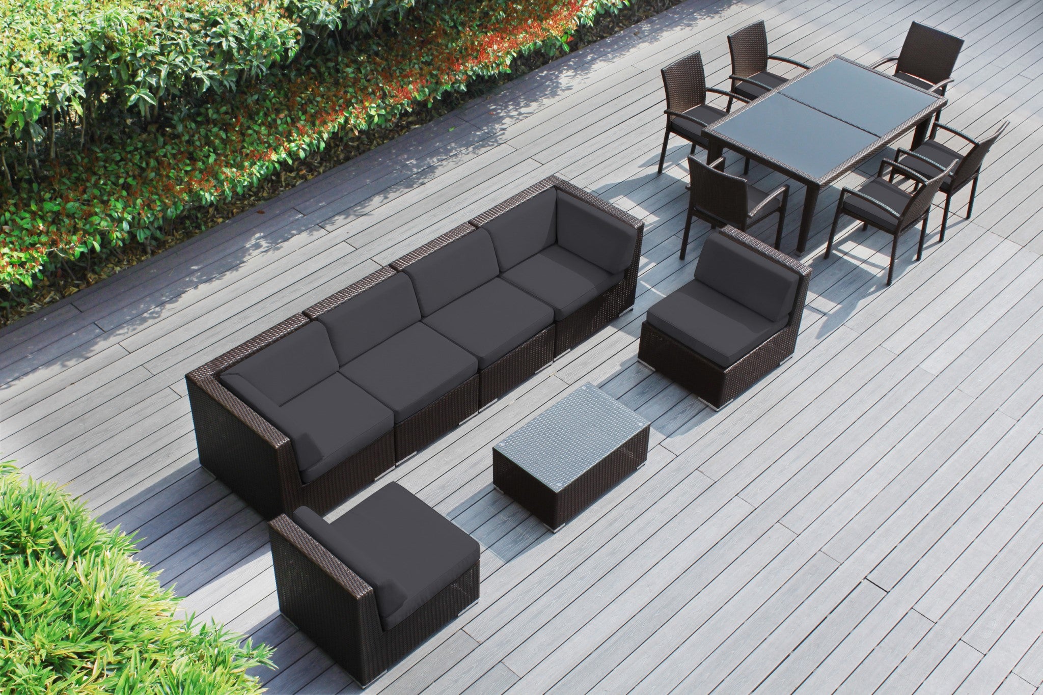Rainshield Patio Furniture -  14 Piece Combination Set with Seating and Dining