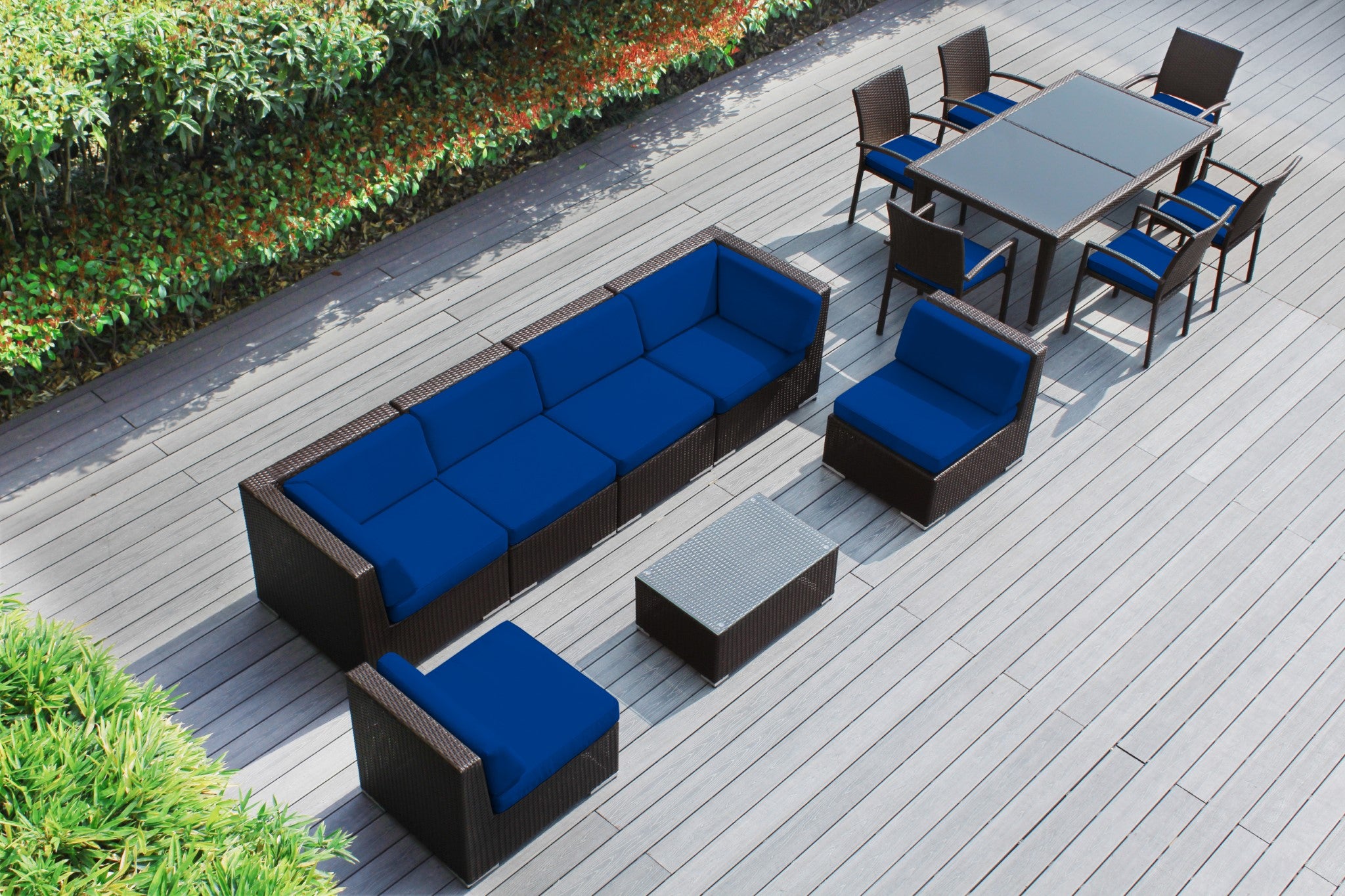 Rainshield Patio Furniture -  14 Piece Combination Set with Seating and Dining
