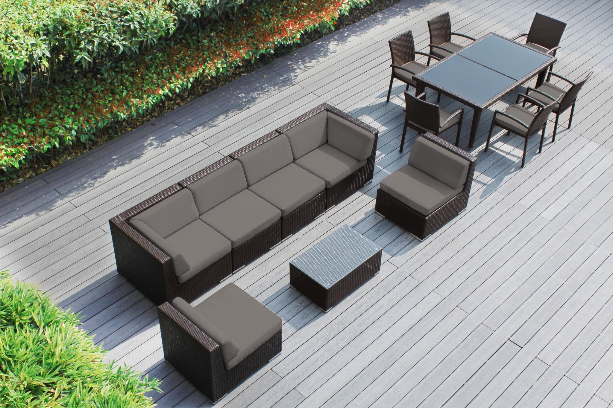 Rainshield Patio Furniture -  14 Piece Combination Set with Seating and Dining