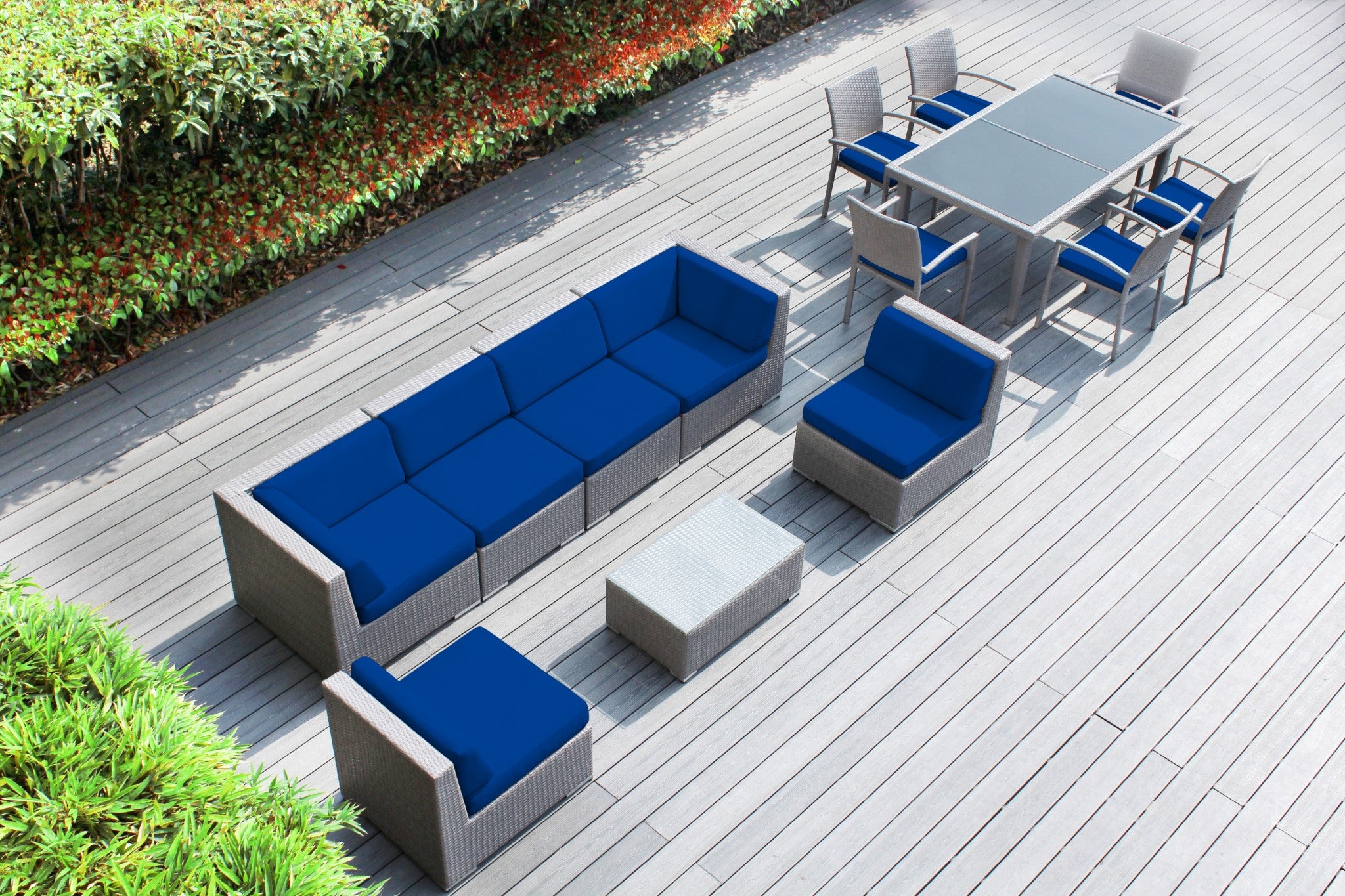 Rainshield Patio Furniture -  14 Piece Combination Set with Seating and Dining